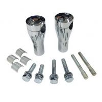 Nástavce řídítek Motorrad Burchard Glide Style 22/25,4mm, 100mm - chrom